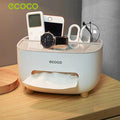 ECOCO Desktop Tissue Box Simple Multifunctional Creative Cute Remote Control Storage Homesouq Qatar