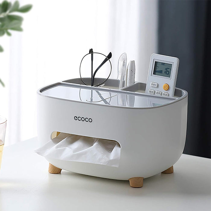 ECOCO Desktop Tissue Box Simple Multifunctional Creative Cute Remote Control elegant design