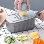 ECOCO Multifunctional Vegetable Cutter Kitchen Tool Manual Slicer Comfortable Ergonomic Design