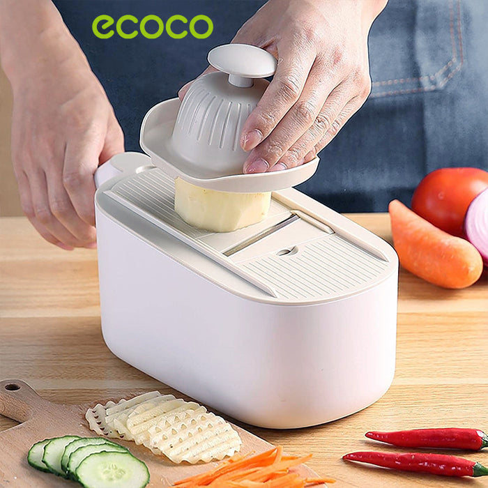 ECOCO Multifunctional Vegetable Cutter Kitchen Tool Manual Slicer Homesouq Qatar