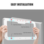 ECOCO Over Door Hook Adhesive 6 Hooks Door Hanger for Clothes easy installation