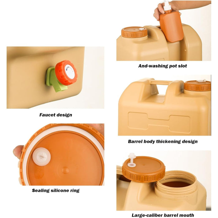 Portable water dispenser offering simple access with a secure water tank and storage by Homesouq Qatar