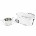 Detachable mop bucket and stainless steel spin basket cleaning system for home floor maintenance Qatar