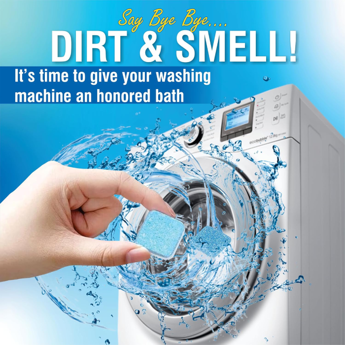 Effervescent Front Top Load Washing Machine Deep Cleaning Descaling Tablet For Stain Removal Hygienic Cleaning Tool Dirt and smell