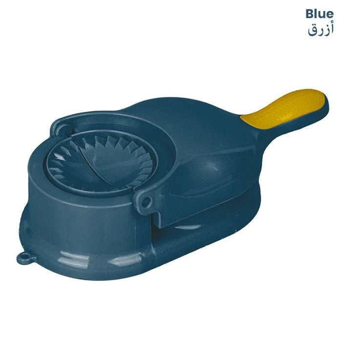 Effortless 2 in 1 Skin Press Mould For Momos Dumpling Maker With Comfortable Grip Handle blue