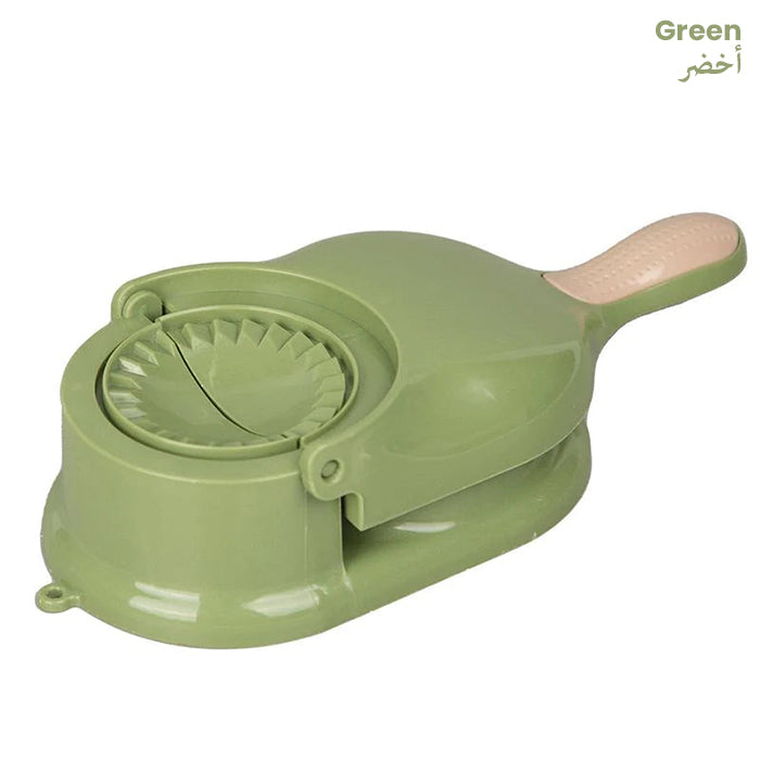 Effortless 2 in 1 Skin Press Mould For Momos Dumpling Maker With Comfortable Grip Handle green