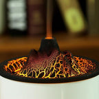 Electric Aroma Air Humidifier Volcano Mountain Flame Essential Oil Diffuser Durable