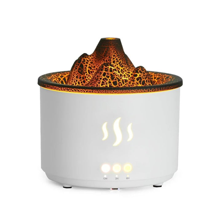 Electric Aroma Air Humidifier Volcano Mountain Flame Essential Oil Diffuser Perfect for Any Space