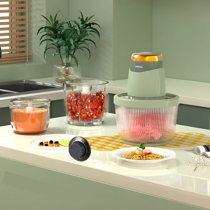 Electric Chopper for Kitchen | Meat Grinder with Glass Bowls 