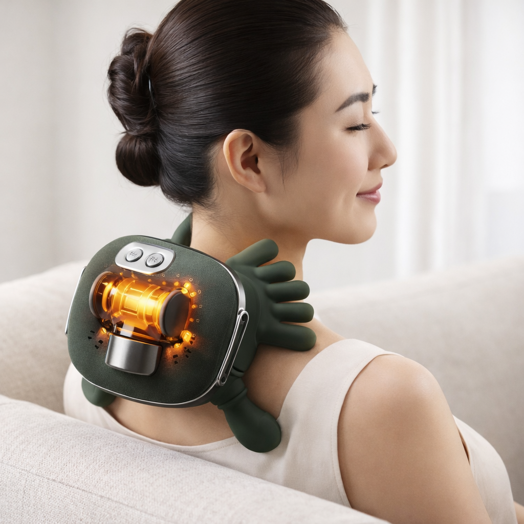 Electric Hand Shoulder Neck Massager with Vibration