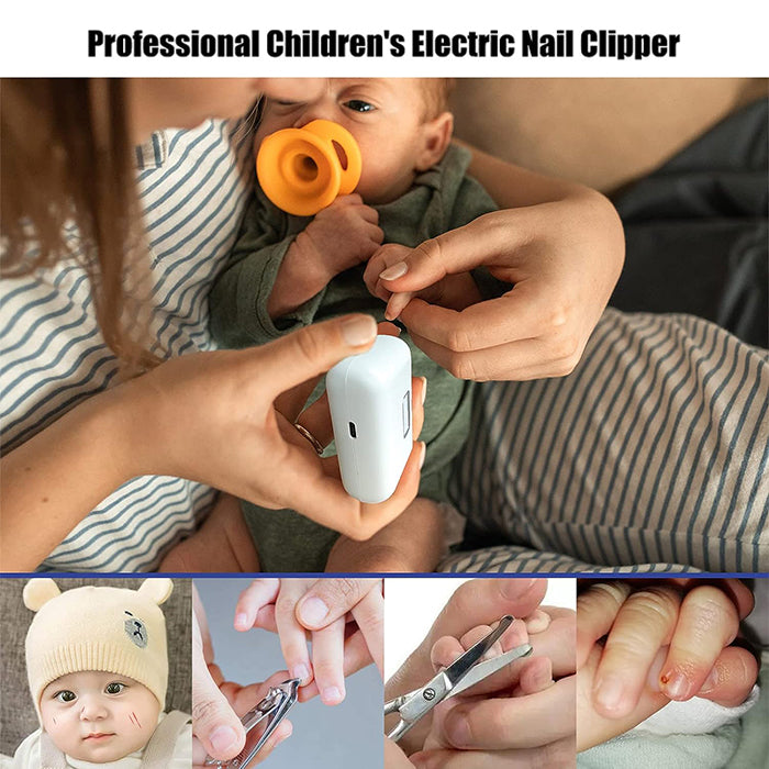 Electric Polishing Nail Clipper, Automatic Nail Cutter Scissors childrens nail clipper
