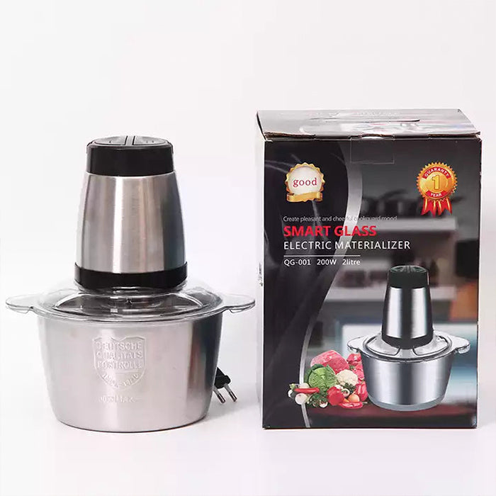 Electric Stainless Steel Meat Grinders with Bowl Heavy for Kitchen Food Chopper