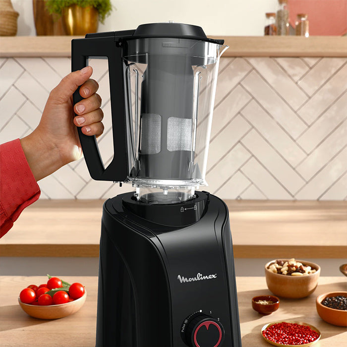 Electric mixer grinder for spices and smoothies, efficient Moulinex blender Grinder Homesouq Qatar