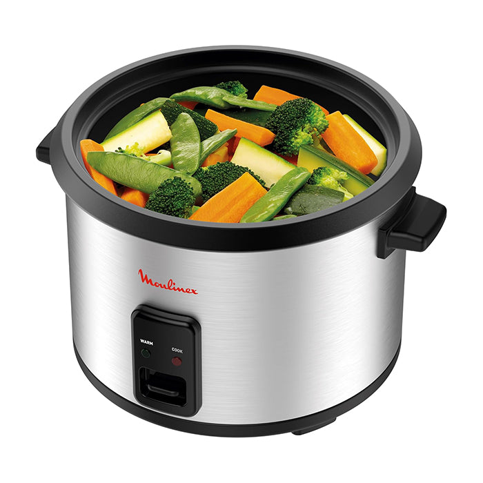 Electric rice cooker offering fast meals and even cooking, Moulinex cooker Homesouq Qatar