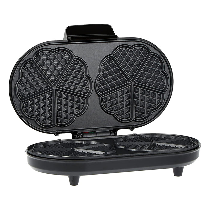 Electric waffle maker with nonstick plates, double waffle maker makes golden Waffles fast double plate | Homesouq Qatar