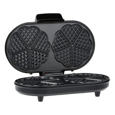 Electric waffle maker with nonstick plates, double waffle maker makes golden Waffles fast double plate | Homesouq Qatar