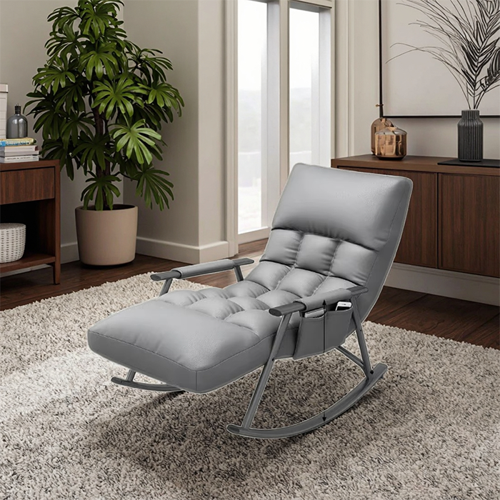 Rocking chair armchair Homesouq Qatar in living room setting with modern decor Qatar