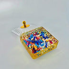Decorative square sweet box with golden frame and glass lid for storing sweets and dry fruits Qatar