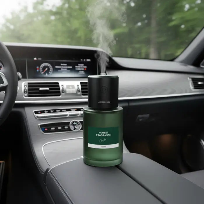 Car dashboard setup with mist output creating fresh interior air best car diffuser Homesouq Qatar