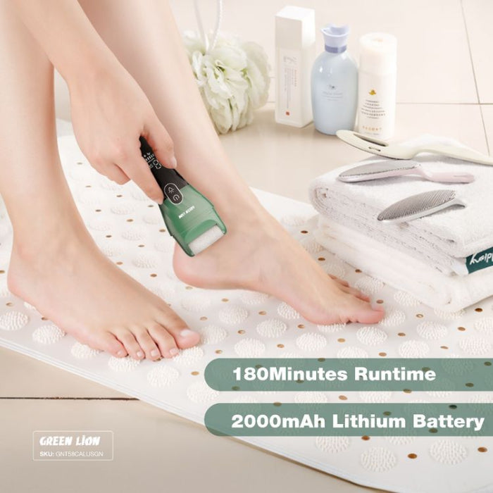Green Lion callus remover with precision head for daily foot care and soft heels, Homesouq Qatar