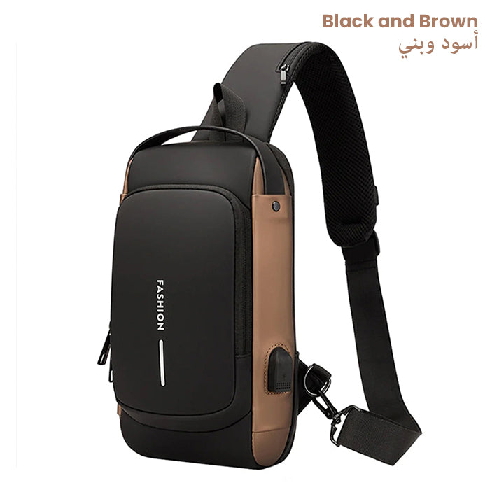 Waterproof Shoulder Travel Sling Bag with USB Port Homesouq Home Souq