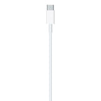 Apple charging cable USB-C to Lightning connected to phone and charger for fast charging Qatar