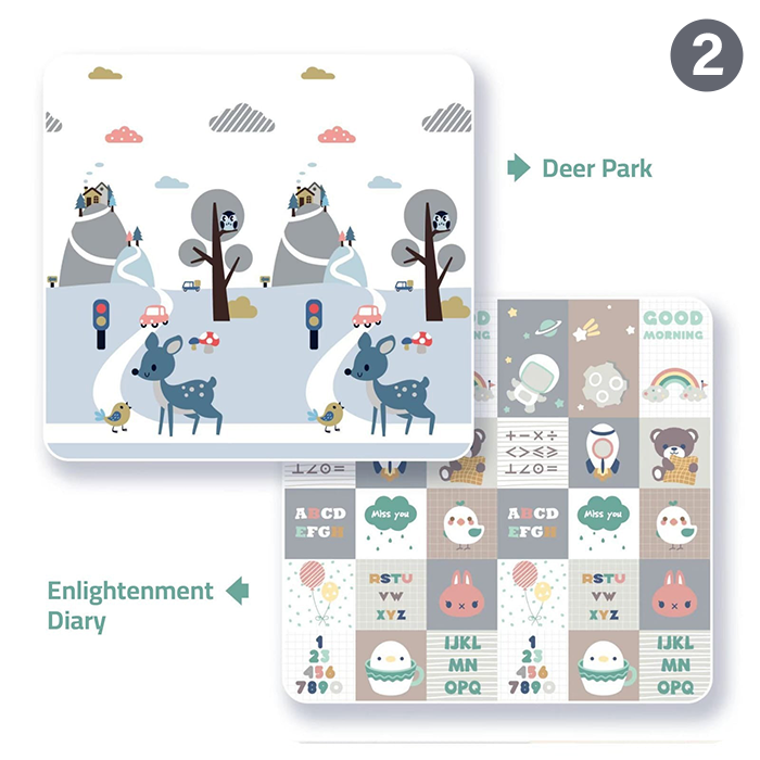 Foldable Baby Crawling Play Mat, Waterproof, Soundproof, Anti-Slip 2 design
