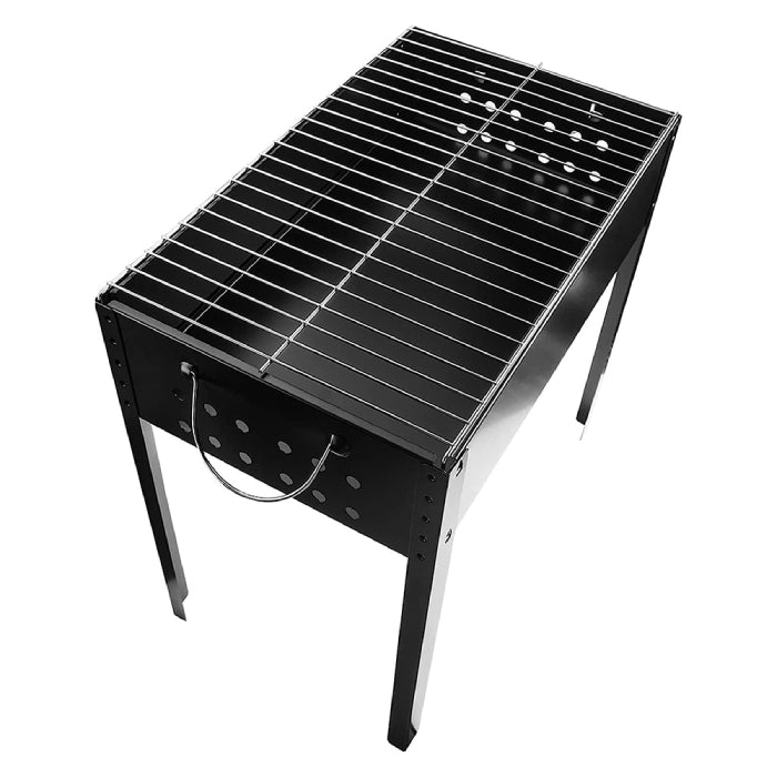 Foldable charcoal barbecue grill for camping, easy-to-carry outdoor grill by Homesouq Qatar