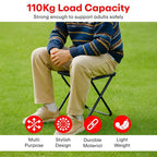 Foldable camping stool chair offering portable seating, compact style perfect for outdoor trips by Homesouq Qatar