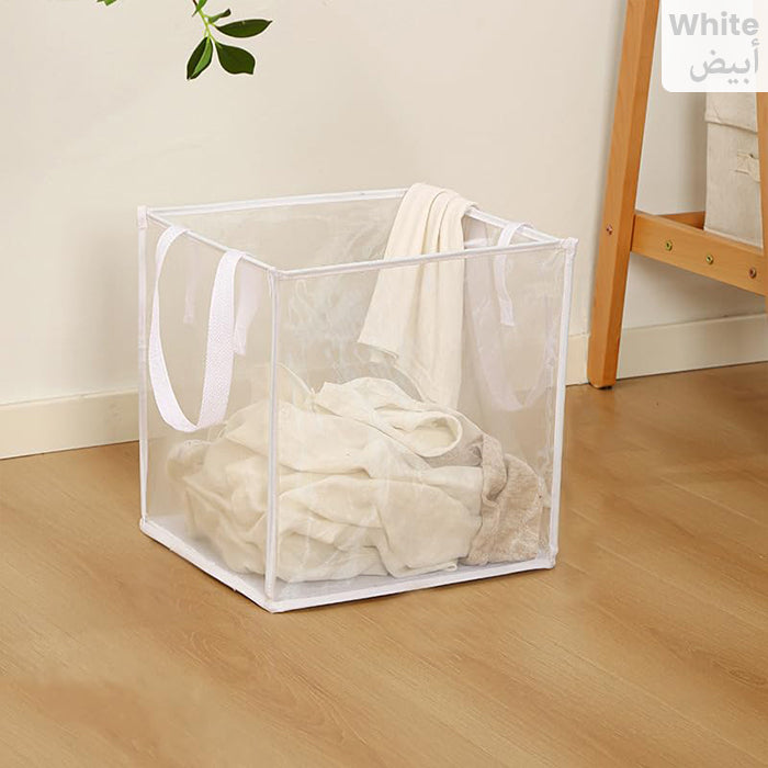 Foldable laundry basket tote bags for daily storage, lightweight laundry hamper laundry bag – Homesouq Qatar