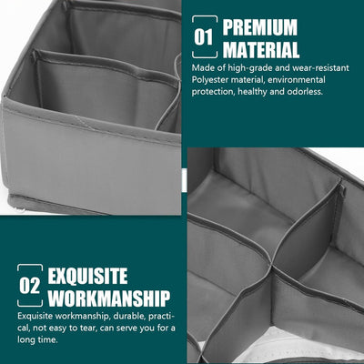 Wardrobe storage organizer set with drawer organisers and foldable storage – Homesouq Qatar