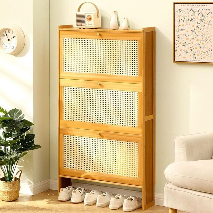 Freestanding Shoe Rack, Narrow Shoe Rack Organizer Shelves