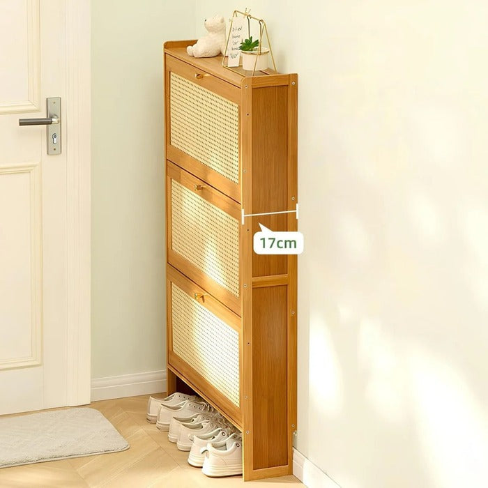 Freestanding Shoe Rack, Narrow Shoe Rack Organizer Shelves  Multi-Layer Storage