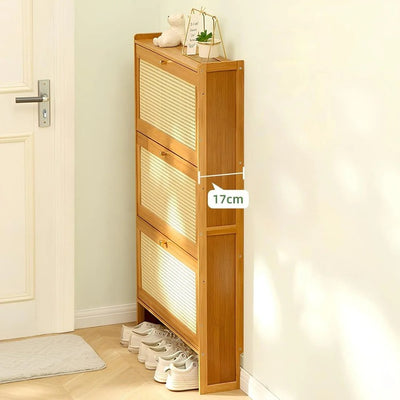 Freestanding Shoe Rack, Narrow Shoe Rack Organizer Shelves  Multi-Layer Storage