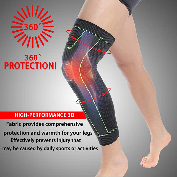 Full Leg Sleeve For Complete Knee Protection Sleeve - Suitable For Hiking, Cycling, Running Sports high performance