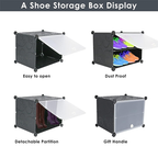 Dustproof shoe cabinet with easy-open doors and detachable partitions Qatar