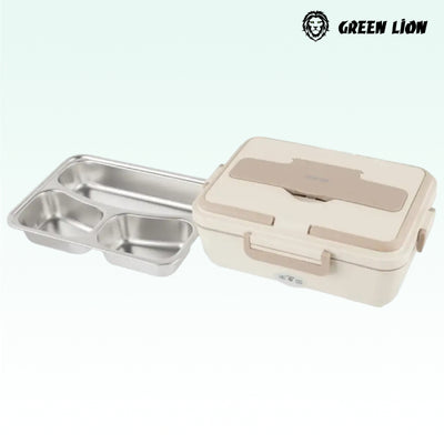 GLB-05 Electric Lunchbox heats food to 50°C in 10-15 minutes, offering 850 ml capacity
