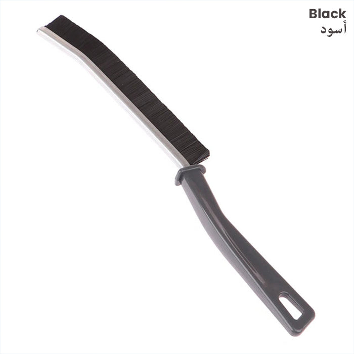 Gap Cleaning Brush, Narrow Joints Scrubber Stiff Bristles Crevices Cleaner black
