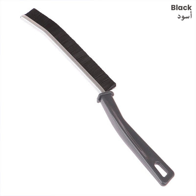 Gap Cleaning Brush, Narrow Joints Scrubber Stiff Bristles Crevices Cleaner black
