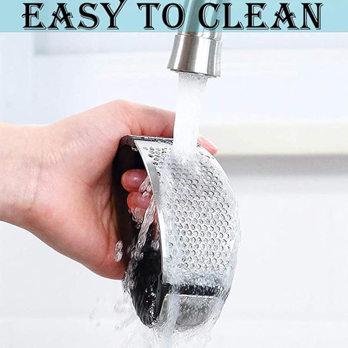 Garlic Press Stainless Steel - Premium Professional Grade Garlic Mincer Easy to clean