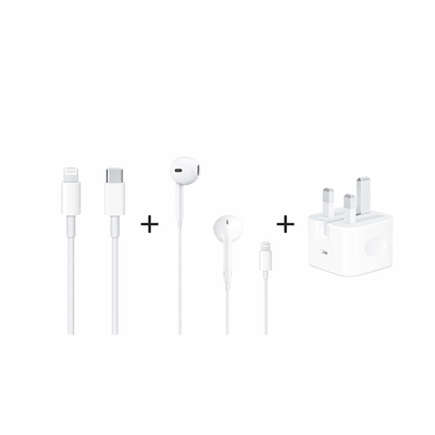 White Apple EarPods with Lightning cable connector for iOS devices Qatar