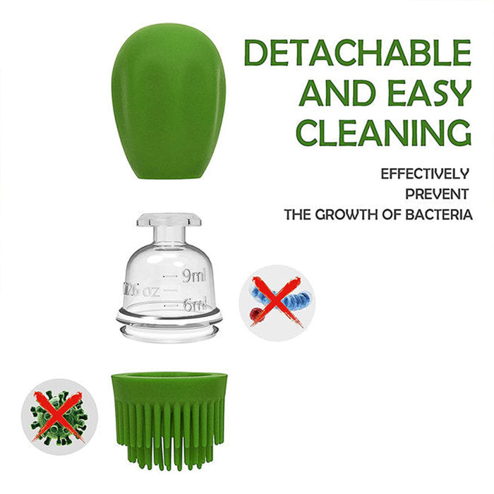 Glass Oil Dispenser Bottle With Silicone Brush 2 In 1 Bottle for Kitchen Cooking easy cleaning