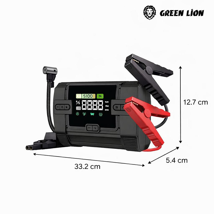 Compact red and black jump starter, portable battery jump starter to quickly jump start cars and vehicles Qatar