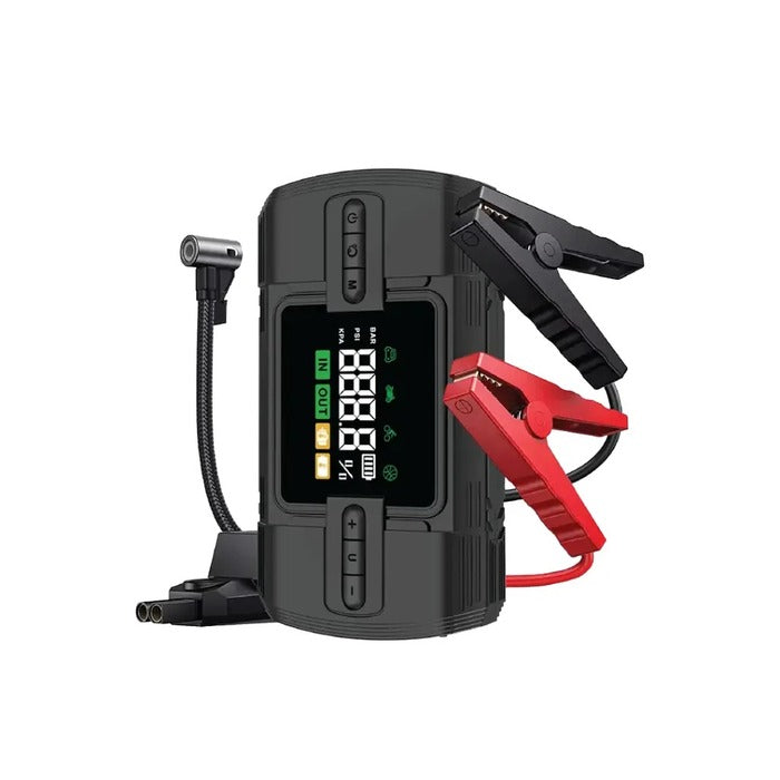 Green Lion 12V Jump Starter packs 12000mAh power, jump-starts up to 20 times, and supports 600–12000A current