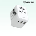 Green Lion 12W Universal Travel Adapter offers multiple ports, 12W output White