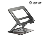 Green Lion 360 Rotatable Laptop Stand durable carbon steel with non-slip silicone pads