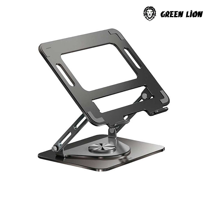 Green Lion 360 Rotatable Laptop Stand durable carbon steel with non-slip silicone pads