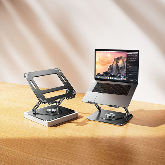 Green Lion 360 Rotatable Laptop Stand - Black
