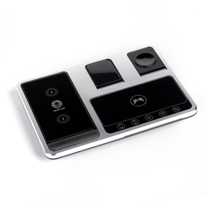 Green Lion 4-in-1 Wireless Charging Station 15W, Innovative Design 2.5W Watch Output