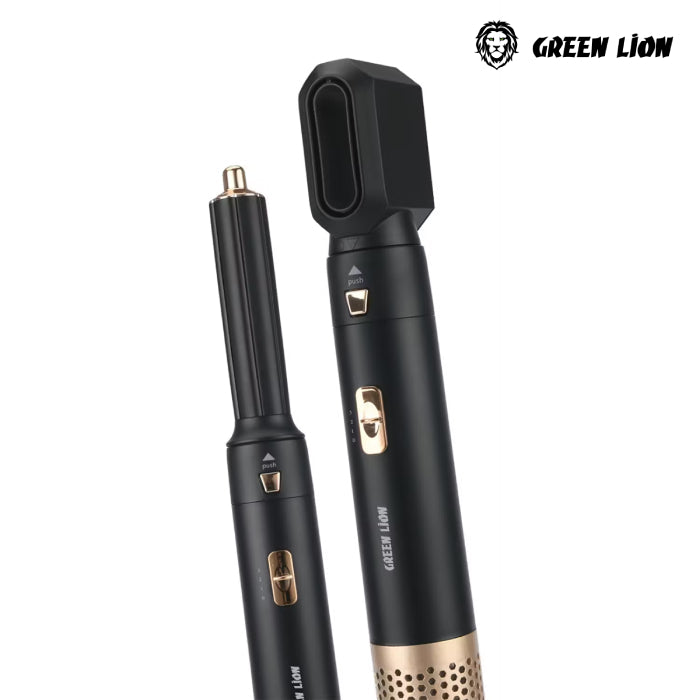 Green Lion 5 in 1 Professional Hair Styler 2 delivers salon-quality styling at home Black